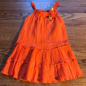 Girls orange sundress